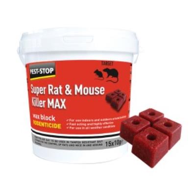Super Rat & Mouse Killer MAX Wax Blocks (PSWB03)